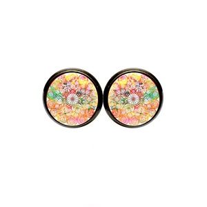 Rainbow Mandala Earrings